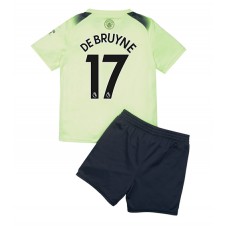 Manchester City Kevin De Bruyne #17 Tredjeställ Barn 2022-23 Korta ärmar (+ Korta byxor)